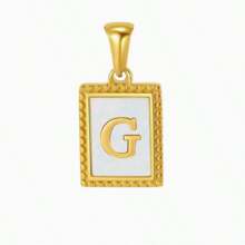 1pc Stainless Steel English Letter Pendant Personalized Mix Ins Style Commuter Necklace Pendant For Men And Women