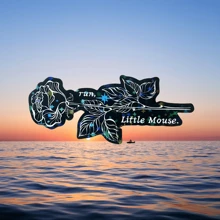 Elegant "Run, Little Mouse" Vinyl Sticker Waterproof, Matte Finish, UV-Protected For Laptops, Water Bottles, Notebooks - Perfect Gift For Book Lovers & Floral Enthusiasts, School Supplies, Back To School - Multicolor - View 17