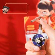 Nezha 2 Child Sea Adventure Clickable 0.5mm Ballpoint Pen, Lucky Rotary Marking Pen