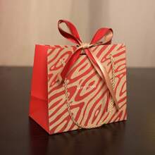 绿色礼品袋派对礼品袋豪华服装袋礼品包装袋带丝带 - 彩色 - 查看 28