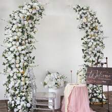 2pcs Curved Wedding Arch Backdrop Stand For Bridal Shower, Gold Wedding Arch, Half Metal Balloon Arch For Wedding Ceremony, Bridal Shower, Engagement Party,Mother's Day Party Supplies Celebration (5.9ft,6.9ft) - Vàng (1 bộ) - Xem 9