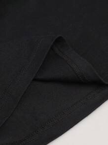 Men's Casual And Fun Design Printed T-Shirt, Suitable For Outdoor Activities And Comfortable Daily Wear, T Shirt Men Is An Excellent Gift Choice - Black - View 3