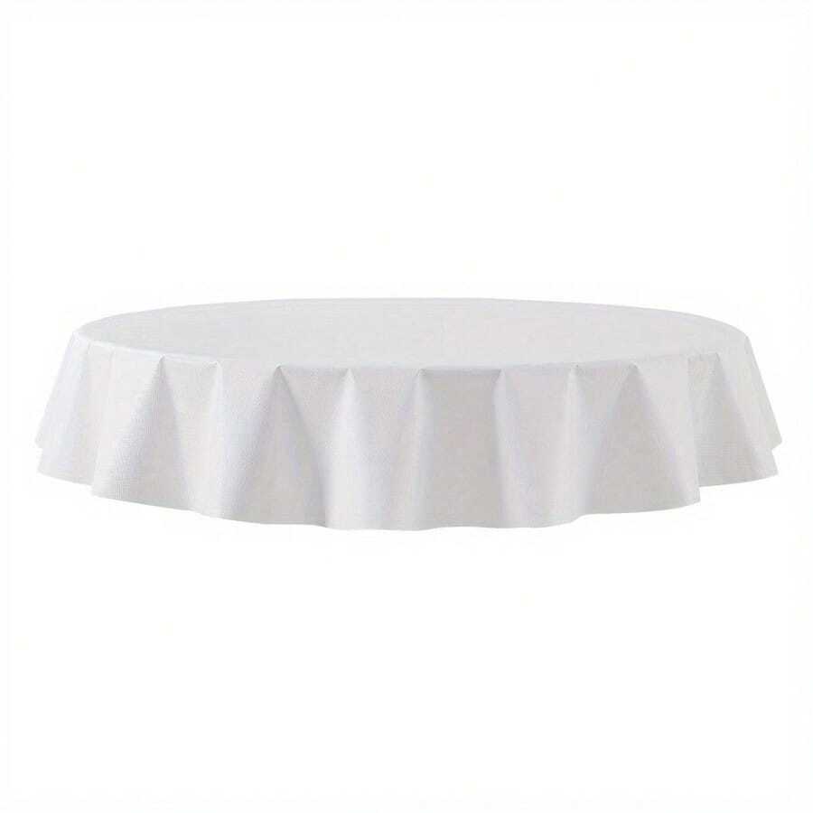 White Table Pad 70" Round - White - View 1