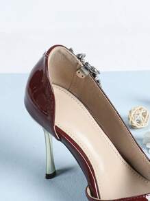 2pcs Multi-Season Creative Street Fashion Detachable DIY Shoe Accessories - Silver - View 4