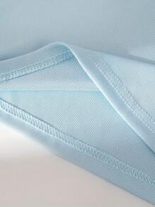 2pcs Girls 3D Floral Decor Camisole Top And Plaid Embroidered 3/4 Pants Set, Summer