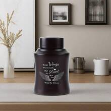 Urns For Ashes Decorative Urns For Adult Dad/Father/Men/Female/Mom/Women Human Ashes Large Stainless Steel Cremation Urns For Human Ashes Up To 150 Lbs - Black - View 6
