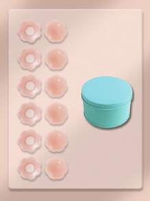 2/6/12 Box Women's Silicone Nipple Sleeve Invisible Waterproof Anti-Friction Breast Petals Seven Colors Of Choice - Multicolor - View 14