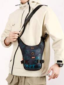 新款户外骑行腿包，多功能运动男士胸包，便携式腰包斜挎包，适合青少年夏季休闲户外运动或度假旅行或毕业礼物或生日礼服配饰 2000 年代风格街头服饰 - 多色 - 查看 12