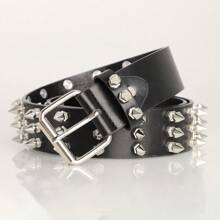 Nuevo cinturón de remaches de estilo punk para mujeres, correa de cintura decorada con remaches de metal para hombres y mujeres, estilo Y2K, retro, punk rock