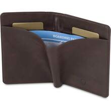 Cartera para Pasaporte Minimalista con protección RFID - Marrón - Ver 3