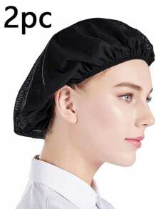 8 件装厨师帽，可调节烹饪厨房厨师帽，可重复使用可洗网状发网，透气男女通用食品服务工作帽，非一次性