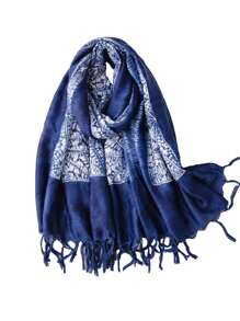 FADZOYLE 1pc Chic Leopard Floral Printed Boho Scarf Fashion Fringed Large Shawl And Wraps All Season Spring For Women Hijab Head Wrap Bandana Beach Cover Up Sarong Turbans Soft Lightweight Scarves Fall Winter Daily Use Travel Gift - Printed Scarf - View 19