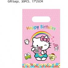 Sanrio Sanrio 30 Pcs Hello Kitty Cinnamoroll Theme Birthday Party Bags Treat Candy Goodie Bags Gift Bags Party Supplies For Sanrio Themed Party Set Bags