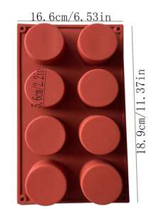 6 /8 Cylindrical Silicone Cake Mold Household Jelly Pudding Mold Chocolate Mold Diy Handmade Soap Mold