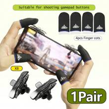 Mobile Game Accessories With Logo Finger Cover, Mobile Game Assistant Shooting Keyser Mobile Game Controller To Assist Shooting Targets, No Charging, Wireless Design, No Battery, Suitable For / /Knife Out Mobile Games