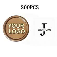 200 Pcs Wax Seals Stickers, Custom Logo Wax Stickers, Handmade Wax Seal Stickers For Wedding Invitation, Self-Adhesive Envelope Wax Stickers-Bronze,Back To School,School Supplies,Multi-Functional,Ornamental,Reusable,Modern,Colorful,Cute,Vintage,Cartoon,Kawaii,Custom,Personalized,Unique,Customized,Workers,Clients,Students,For Business/Work/Office,For School,School Supplies,Back To School,For Office,For School,For Classroom,For Teacher Gifts,For University,For Colleague,For Dorm Rooms,For Teacher,For Boys And Girls,For Teenagers,Junior High School Students,Middle School Students,High School Senior High School Students,College Students,University Students,Freshman,Sophomore,Underclassmen