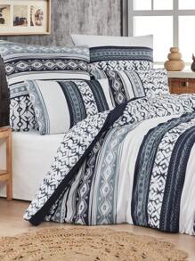 2-3 Pc|Double Duvet Set Without Fitted Sheet | Comfortable & Elegant Bedding 200x220|160*200 - Blue - View 5
