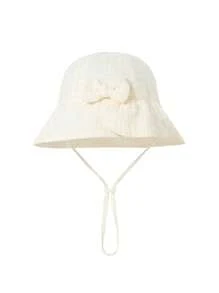 1 件 [1-2 岁] 婴儿亲肤柔软渔夫帽，幼儿可爱蝴蝶结设计太阳帽，多种颜色可选，吸湿排汗，防晒，防风，适合日常休闲穿着和户外使用 - 1PC - 查看 28