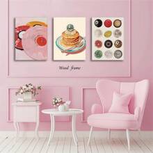 3pcs Wanyun Vintage Fashion Lucky 8 Ball Wall Art Set Of 3, Funky Disco Ball Poster, Pop Music Record Fun Aesthetic Preppy Canvas Prints For Dorm Bedroom Living Room Bar Wall Decor Frameless