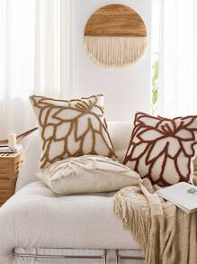 1 件，北欧 Ins 风格刺绣抱枕沙发床头枕腰枕簇绒流苏飘窗蒲团抱枕 45 * 45 厘米 - 米色 - 查看 5