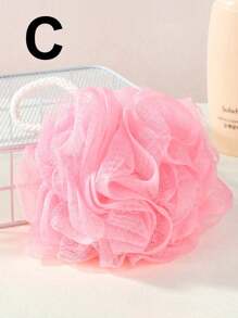 1pc Pink/Green Long-Handled Bath Brush, Multi-Purpose Scrub Brush For Back Exfoliating And Shower Cleaning Bathroom Decor Fall Decor Back To School - Multicolor - View 8