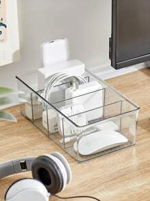 2 Packs Home Food Storage Cabinets - 4 Divided Transparent Fridge Organizers, Food Storage Cabinets And Storage Bins With Dividers - Kitchen Refrigerator Organizers For Freezers, Countertops And Cabinets - Clear - View 8