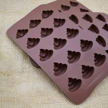 15 moldes de silicona con forma de heces para tartas, chocolates, caramelos y herramientas de repostería DIY - Marrón Chocolate - Ver 4