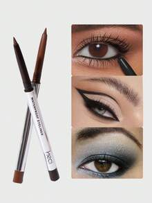 HECI BEAUTY 1pc Retractable Eyeliner Pencil, Smooth Texture, High Pigmentation, Waterproof, Creates Bold And Clear Lines - Multicolor - View 2