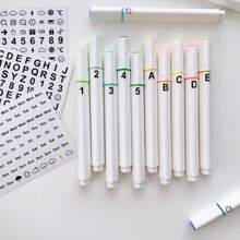 3 stuks/set Letter, Nummer, Maand, Dag, Weerpictogramstickers, Scrapbooking Decoratieve stickers voor planner, dagboek