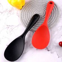 1 件家用不粘硅胶饭勺，适用于盛米饭和熟食、厨房用具、返校用品 - 彩色 - 查看 3