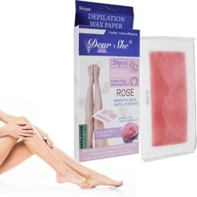 Bandas Tiras Cera Fria Depilacion Depilar Piernas Axilas - Rosa - Ver 8