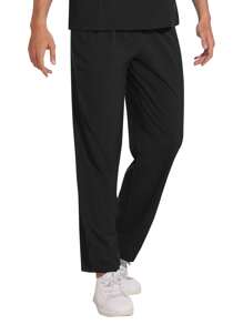 Surgical Uniforms Men Scrubs Nursing Sets Tops+Pants Suit Murse Scrubs Uniform Beauty Salon Work Clothes Hospital Scrubs Sets - Black - View 7