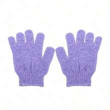 1 peça/2 peças/6 peças Luvas de banho esfoliantes, Luvas esfoliantes reversíveis, Luvas de banho esfoliantes, Luvas de esfoliação corporal, Luvas de banho para esfoliar o corpo Ferramentas de limpeza corporal Decoração de banheiro para casa Decoração de outono Volta às aulas