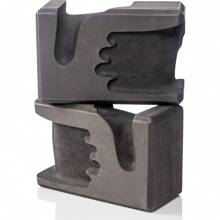 Yoga Blocks 2 Pack | Reduces And Prevents Wrist Pain, Enhances Comfort Stability And Grip Strength On The Blocks | Hand-Shaped Blocks | EVA Yoga Accessories Set | Best Gifts For Yoga