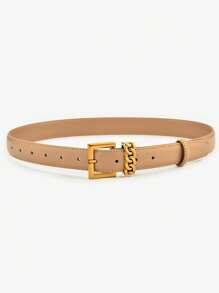 High-End Soft Fashionable Versatile Pin Buckle Belt For Women, Decorative For Jeans