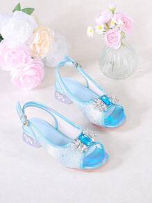 1 Pair Girls' Fashion High Heel Sandals, Suitable For Summer