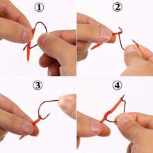 100pcs Soft Fishing Lures, Artificial Worms & Red Worms Fishing Baits, Outdoor Seaside Fishing Baits, Fishing Accessories