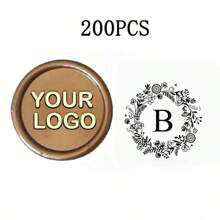 200 Pcs Wax Seals Stickers, Custom Logo Wax Stickers, Handmade Wax Seal Stickers For Wedding Invitation, Self-Adhesive Envelope Wax Stickers-Bronze,Back To School,School Supplies,Multi-Functional,Ornamental,Reusable,Modern,Colorful,Cute,Vintage,Cartoon,Kawaii,Custom,Personalized,Unique,Customized,Workers,Clients,Students,For Business/Work/Office,For School,School Supplies,Back To School,For Office,For School,For Classroom,For Teacher Gifts,For University,For Colleague,For Dorm Rooms,For Teacher,For Boys And Girls,For Teenagers,Junior High School Students,Middle School Students,High School Senior High School Students,College Students,University Students,Freshman,Sophomore,Underclassmen