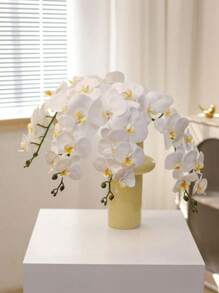 1/3/5pcs 27 Inch Artificial Phalaenopsis Flowers Branches Real Touch Orchids Flowers For Home Office Wedding Decoration For School Dormitory, Valentine's Day Gifts,Mother's Day Gifts,Artificial Plants,Office, Party, Holiday, Birthday, 4 Seasons Home, Door, Hotel, Restaurant, Living Room, Bedroom, Wedding, Kitchen, Garden,Decorative Style,Party And Holiday Decorations - White - View 8