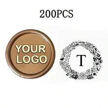200 Pcs Wax Seals Stickers, Custom Logo Wax Stickers, Handmade Wax Seal Stickers For Wedding Invitation, Self-Adhesive Envelope Wax Stickers-Bronze,Back To School,School Supplies,Multi-Functional,Ornamental,Reusable,Modern,Colorful,Cute,Vintage,Cartoon,Kawaii,Custom,Personalized,Unique,Customized,Workers,Clients,Students,For Business/Work/Office,For School,School Supplies,Back To School,For Office,For School,For Classroom,For Teacher Gifts,For University,For Colleague,For Dorm Rooms,For Teacher,For Boys And Girls,For Teenagers,Junior High School Students,Middle School Students,High School Senior High School Students,College Students,University Students,Freshman,Sophomore,Underclassmen