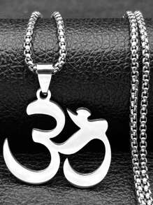 2025 莲花玛拉瑜伽脉轮不锈钢链条项链女款金色佛像项链