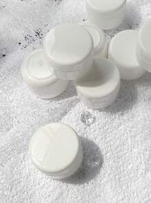 10 stuks/set 10g capaciteit zachte zalfdoos, cosmetische navulbare fles, gezichtscrème-etui, draagbare witte gezichtsmaskerfles, plastic bodylotionpotten