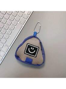 Cute Funny Little Black Person Hanging Bag Phone Case Short Strap Handheld Mini Purse Weird Expression Earphone Case Jeans Waist Bag Card Holder Mini Change Purse Gift For Men And Women Gifts For Mother, Family, Friends, Birthday, Holiday Phone Charm, Phone Chain
