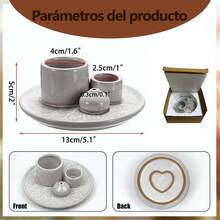 SHIXIONG Soporte para Palo Santo, Palo Santo Sticks, Cerámica Multiusos está puramente Hecho a Mano para Palos de Incienso Salvia para Quemar, Bandeja Recogedor Cenizas para Meditación - lugar - Ver 5