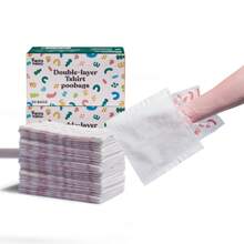 Bolsas para recoger excrementos de perro de 2 capas con toallas de papel - 50 piezas - Bolsas de residuos de mascotas ultragruesas e impermeables - Sin talla grande sensación de calor y asco