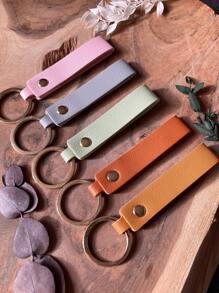 Customizable PU Leather Keychain, Gift For Birthday, Valentine's Day, Anniversary, Christmas, Car, Coordinates, Mom, Dad - Multicolor - View 6