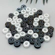 5-100pcs Pack Plastic Bobbins Thread For Household Sewing Machine Polyester Black White