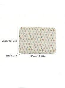 Fashionable, Simple, And Sweet, Printed IPad Bag, Laptop Bag, Notebook Storage Protective Case, Suitable For 11-Inch/13-Inch IPad, Laptop Storage, Ideal For Commuting, Business Trips, And The Top Choice For Gifts For Friends And Colleagues. - Green - View 7