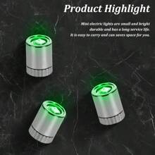 10Pcs LED Mini Lights, Small Led Lights For Dollhouse Silver Plastic Battery Included Doll House Electric Lights For Paper Lantern Party Decoration Crafts Dollhouse Accessories - Green - View 9