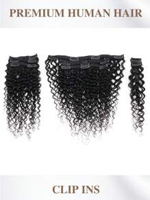 Deep Wave Clip In Hair Extensions Real Human Hair Deep Curly Clip Ins For Women 8 Pcs Brazilian Remy Human Hair Extensions With 18 Clips 100g - SNatural - View 8